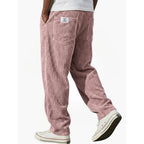 Corduroy Bottoms with Loose Fit Trousers and Back-Pocket Label - Image 12