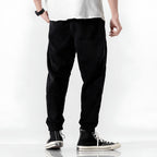 Corduroy Bottoms with Relaxed Fit Joggers and Cuffed Ankles - Image 6