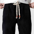 Corduroy Bottoms with Relaxed Fit Joggers and Cuffed Ankles - Image 7