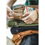 Corduroy Bottoms with Relaxed Straight Fit and Stacked Waistband - Image 8