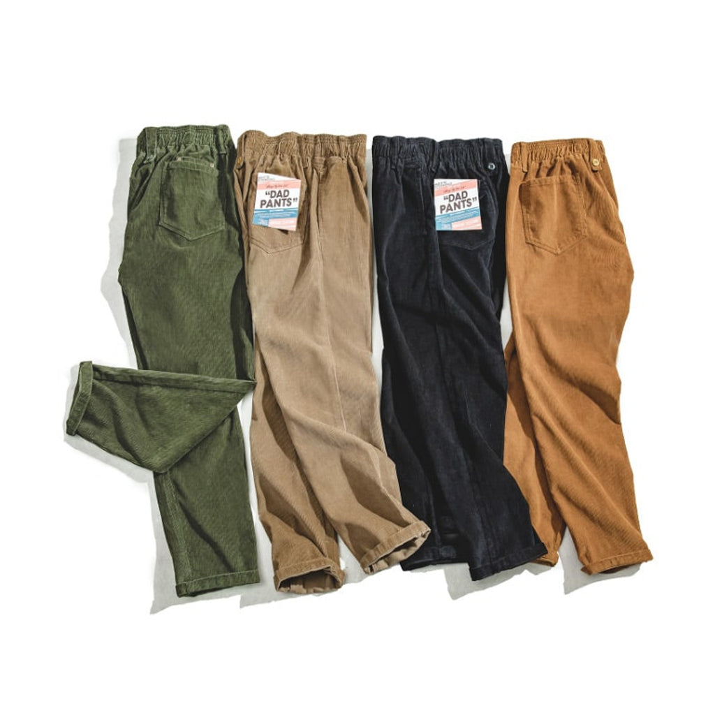 Corduroy Bottoms with Relaxed Straight Fit and Stacked Waistband - Image 4