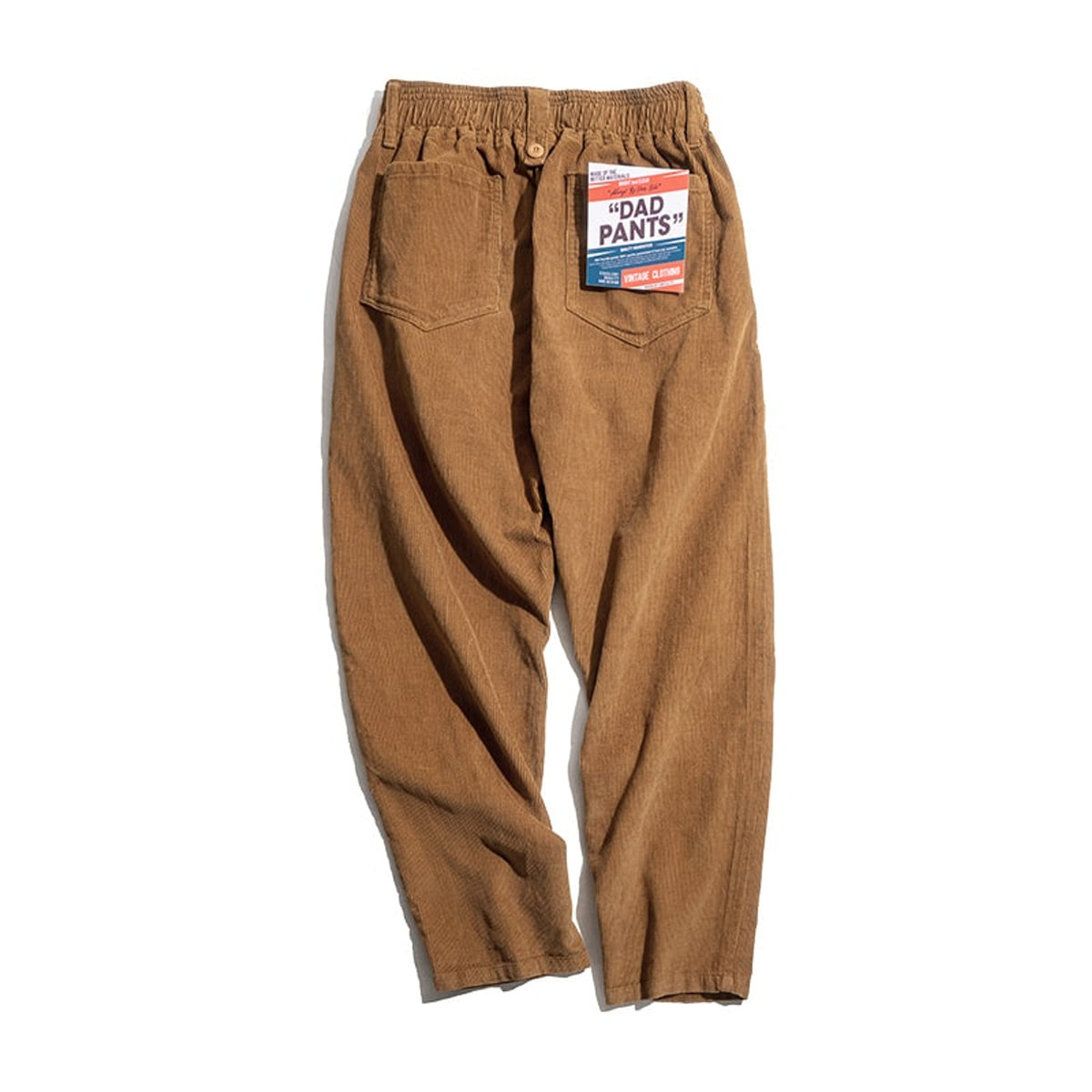 Corduroy Bottoms with Relaxed Straight Fit and Stacked Waistband - Image 5