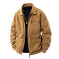 Corduroy Jacket with Relaxed Zip-Up Fit and Utility Pockets - Image 1