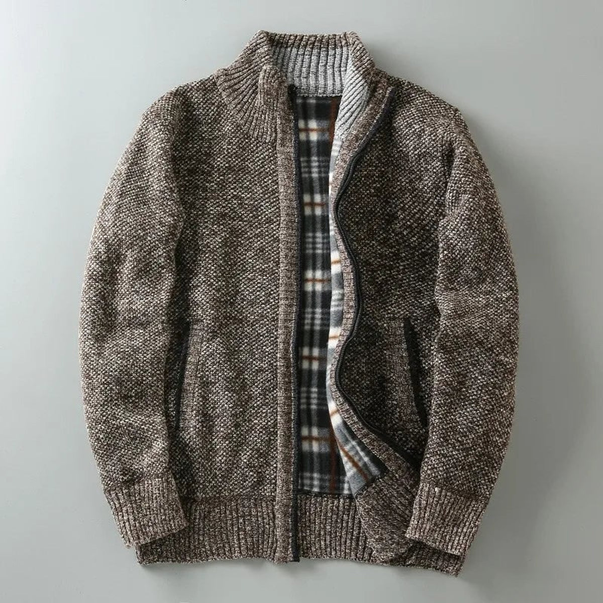 Cotton Jacket with Relaxed Full Zip and Hand Pockets - Image 3