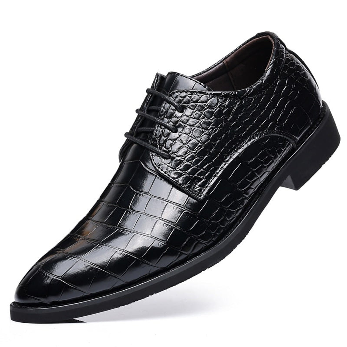 Croc Shoes with Adjustable Derby Lace-Up and Leather - Image 7