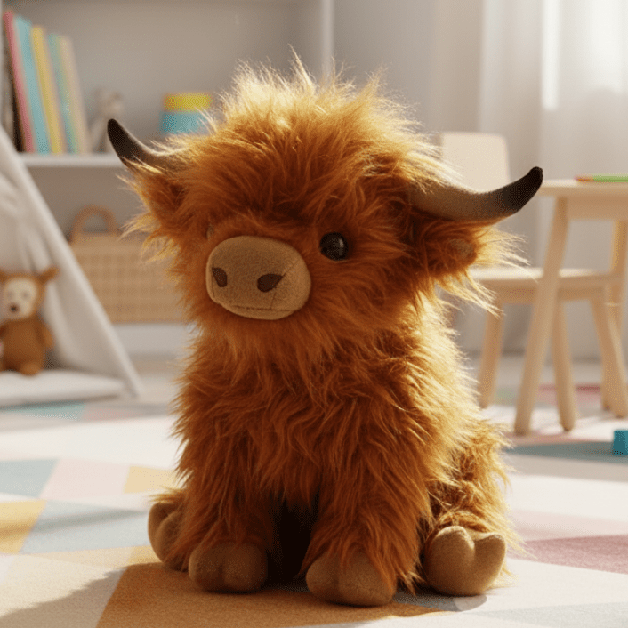 Cuddly Highland Cow Plush Toy A Soft Cuddle Companion For All Ages - Image 1