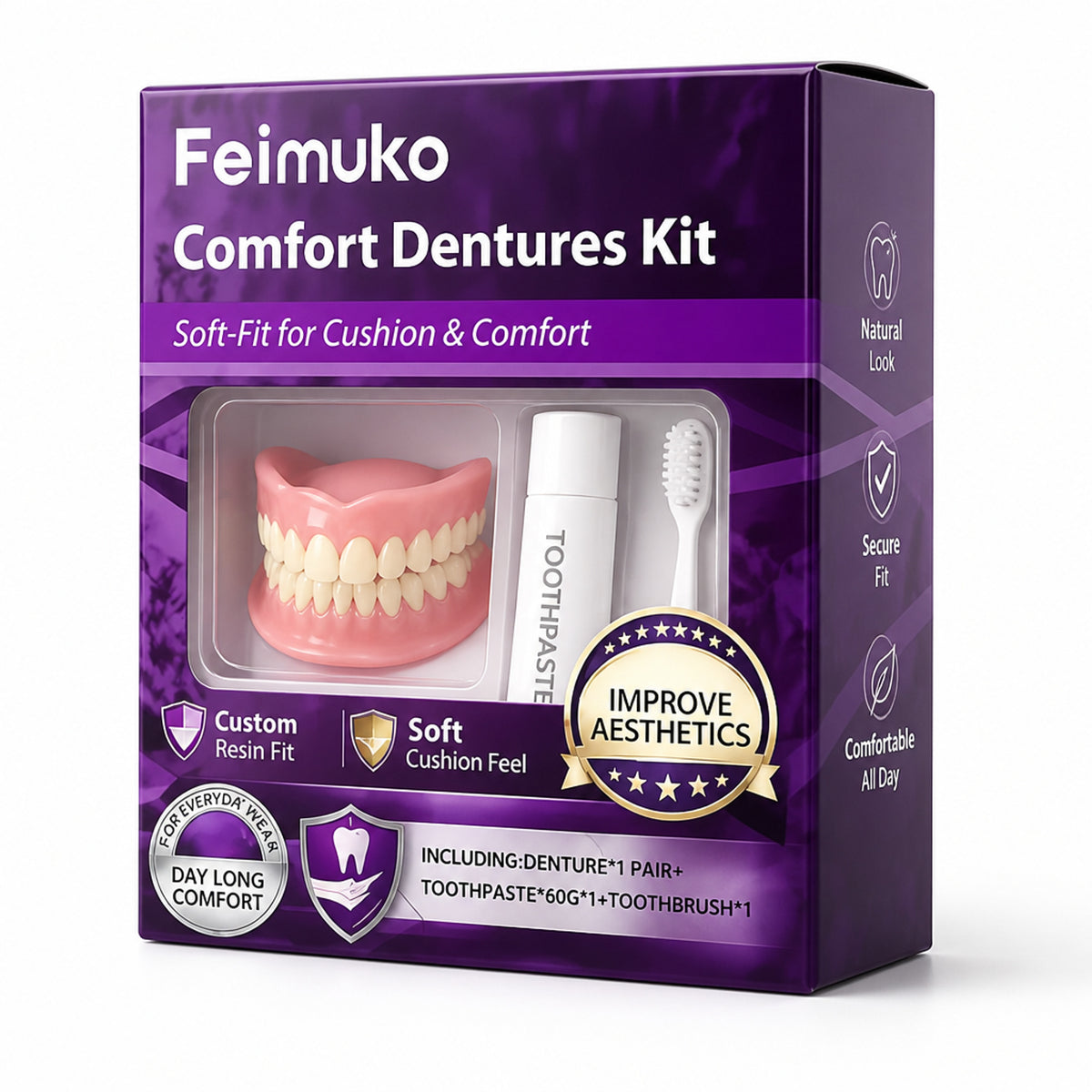 Custom-Moldable Comfort-Fit Snap On Veneers Kit For A Natural Smile - Image 5