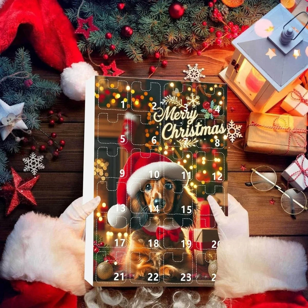 Dachshund-Themed Christmas Dog Advent Calendar With 24 Acrylic Toy Surprises - Image 4