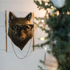Deer Rustic Textured Antler Wall Piece Decorative Animal Head Sculpture - Image 3