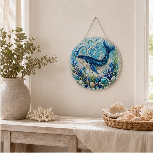 Diy Ocean Pearl Art Kit With Layered Bead And Gem Design - Image 12