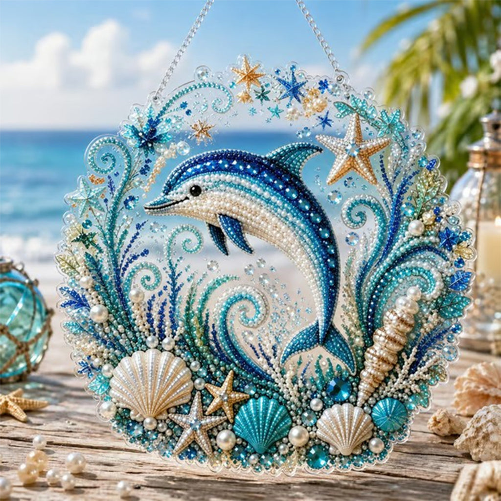 Diy Ocean Pearl Art Kit With Layered Bead And Gem Design - Image 13