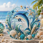 Diy Ocean Pearl Art Kit With Layered Bead And Gem Design - Image 13
