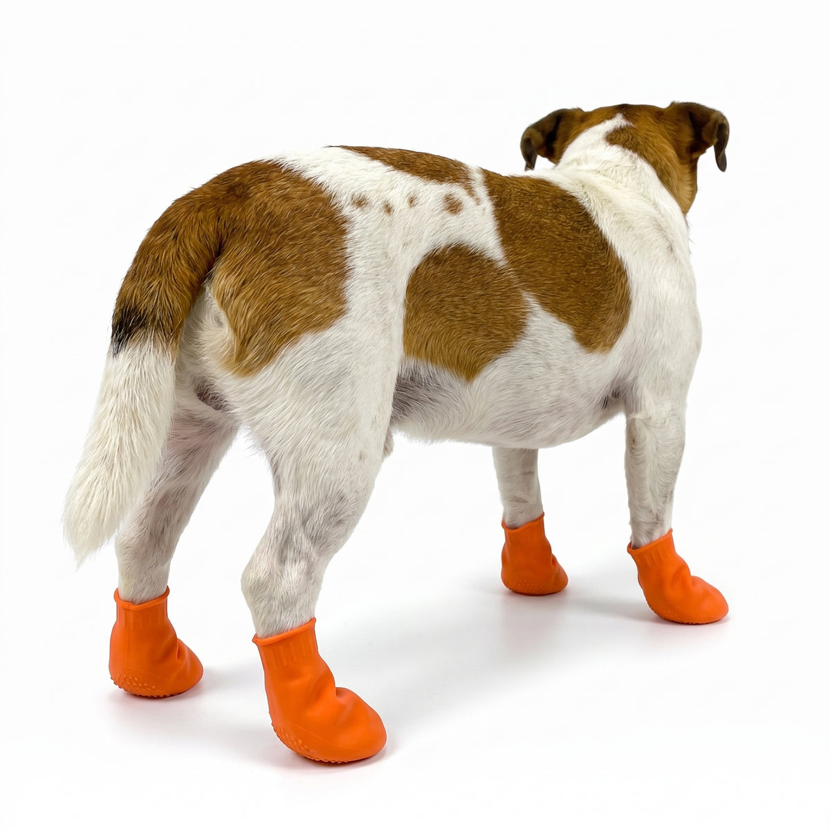 Dog Boots Paw Protection Slip-On Booties Rubber - angle