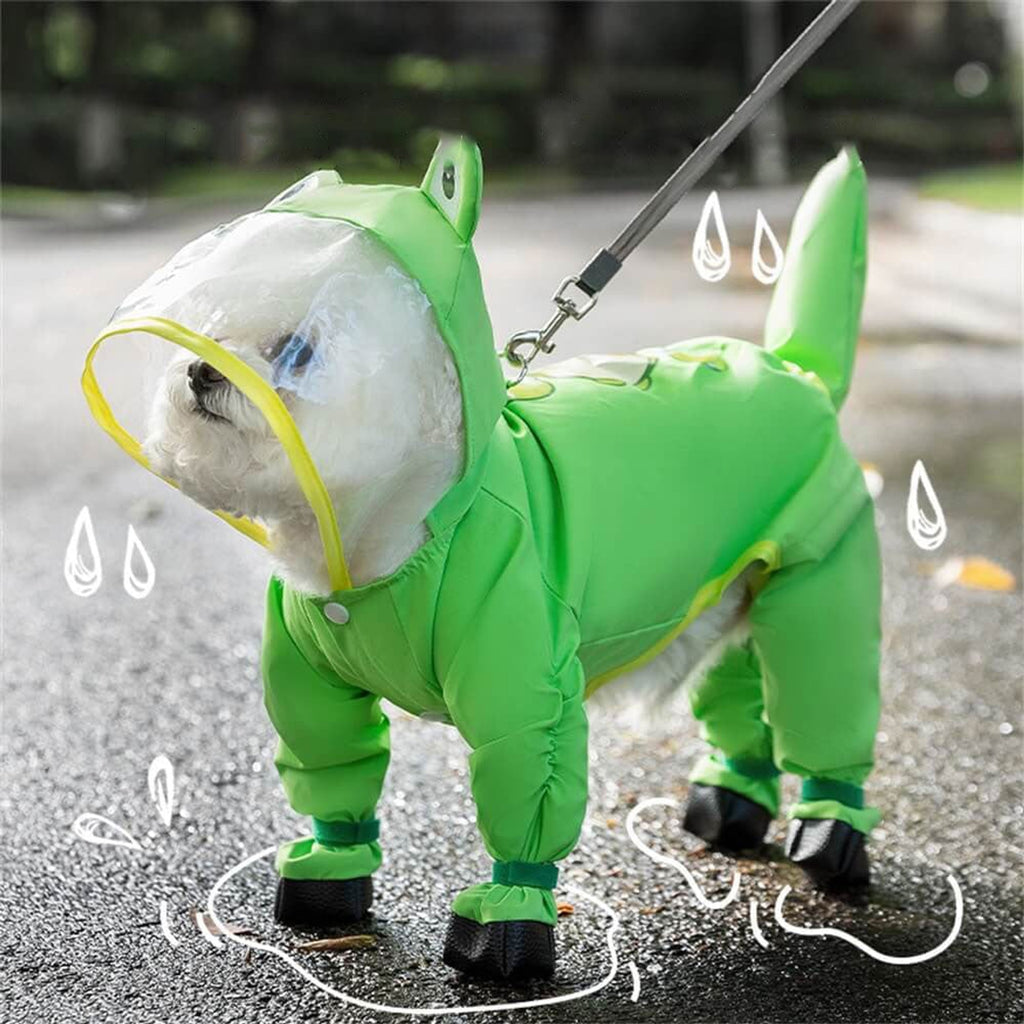 Dog Raincoat Waterproof Full-Body Suit With Hood - Image 1