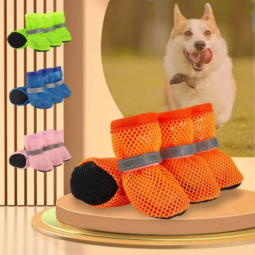 Dog Shoes With Non-Slip Adjustable Paw Boots For Daily Paw Protection - Image 1