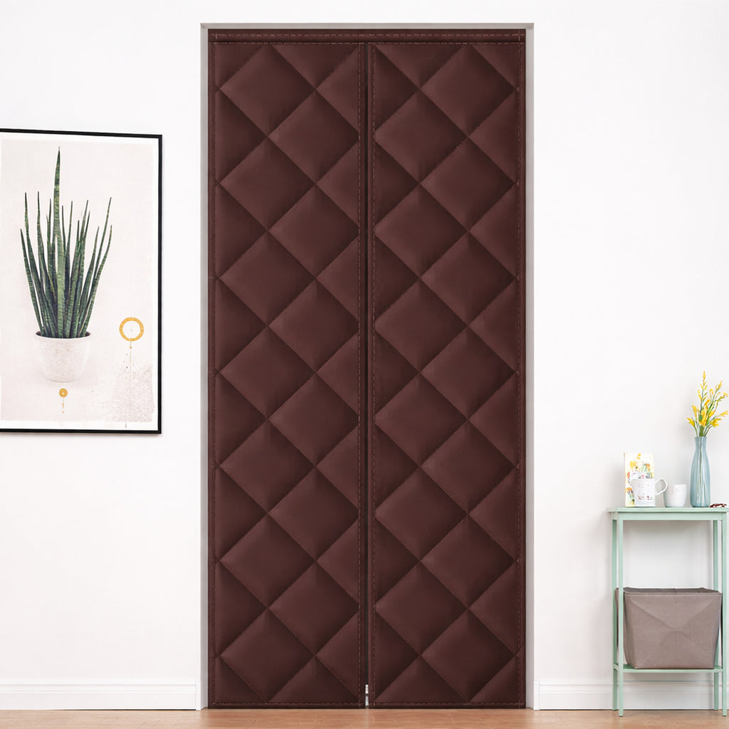 Door Curtain Thermal Insulated Draft Blocker With Magnetic Strip For Türvorhang Isolierung - Image 4