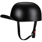 Dot Approved Motorcycle Helmet With Classic Cap Style - Image 1