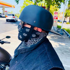 Dot Approved Motorcycle Helmet With Classic Cap Style - Image 2