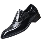Dress Shoes with Cushioned Leather Lining and Croc Embossed - Image 6