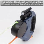 Dual Retractable Dog Leash With Built-In Flashlight And Waste Bag Holder - Image 3