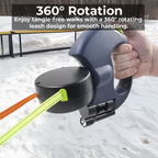 Dual Retractable Dog Leash With Built-In Flashlight And Waste Bag Holder - Image 6
