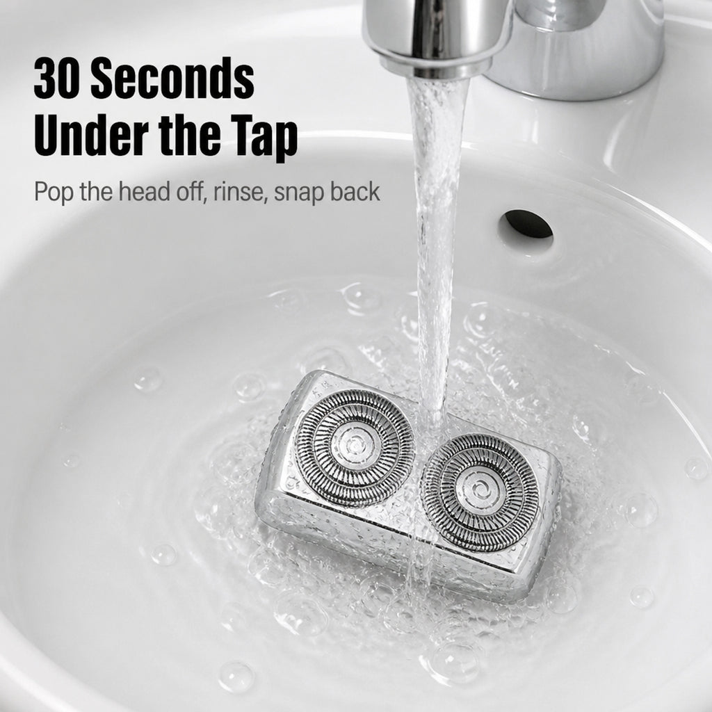 Dual Rotary Head Cube Pocket Shaver With USB Charging - Image 7