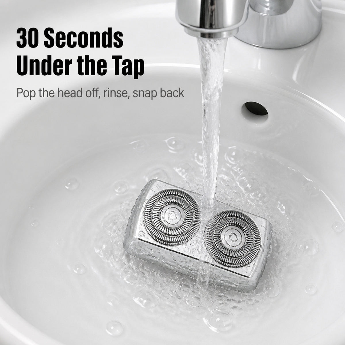 Dual Rotary Head Cube Pocket Shaver With USB Charging - Image 7