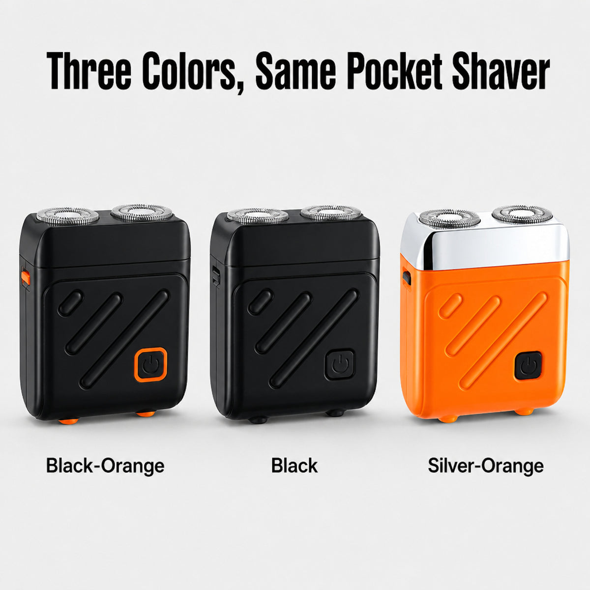 Dual Rotary Head Cube Pocket Shaver With USB Charging - Image 8