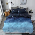 Duvet Cover Set Reversible Microfiber Bedding With Pillowcases - Image 2