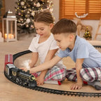 Electric Christmas Train Set With Flexible Tracks Festive Toy - Image 3