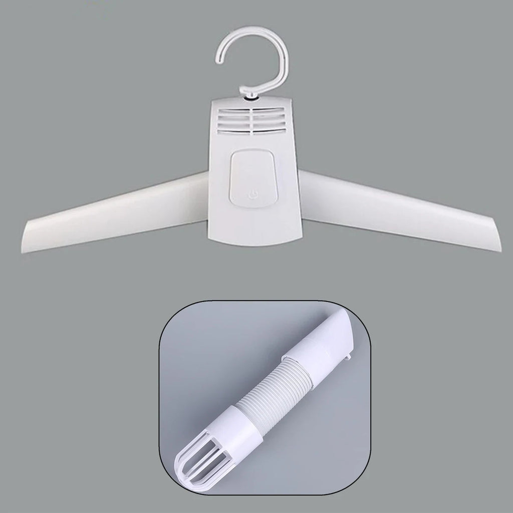 Electric Folding Clothes Drying Hanger Portable Outdoor Travel Mini With Shoe Tube Multiple Uses - Image 5