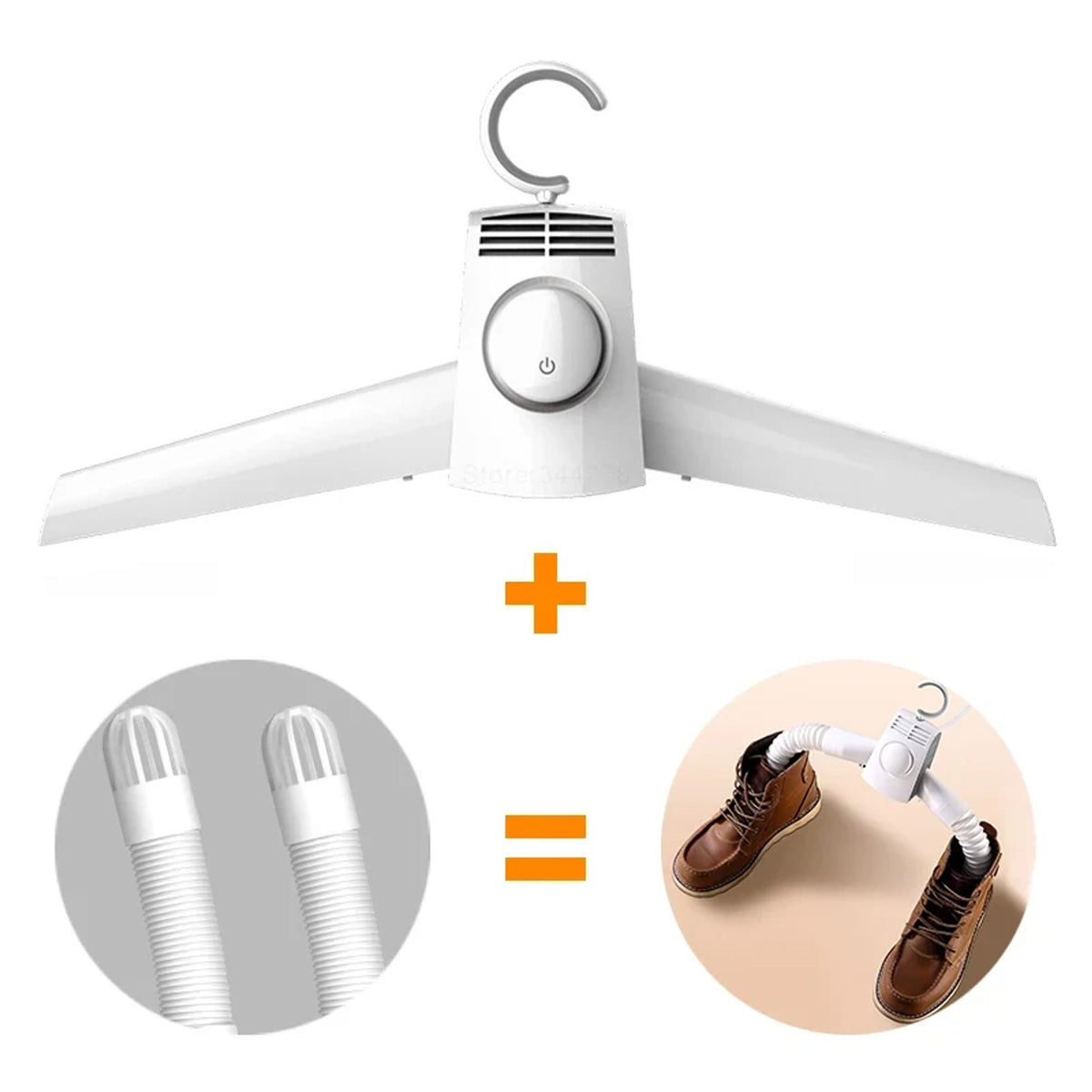 Electric Folding Clothes Drying Hanger Portable Outdoor Travel Mini With Shoe Tube Multiple Uses - Image 7