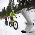 Electric Heated Apparel With Battery Pack Calf-length Ribbed Knit Unisex Socks - Image 5
