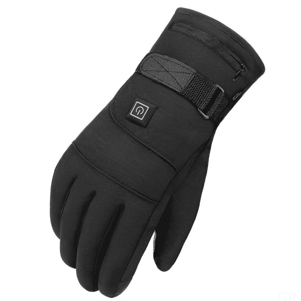 Electric Heated Gloves For Cold Hands Battery Powered Waterproof Wrist Strap Touchscreen Fingertips - Image 8