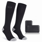 Electric Heated Socks Rechargeable Knee-High With Battery Pockets - studio