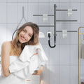 Electric Heated Towel Rack Wall Mounted Stainless Steel Fast Drying Heater With Digital Control - Image 7