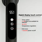 Electric Heated Towel Rack Wall Mounted Stainless Steel Fast Drying Heater With Digital Control - Image 8