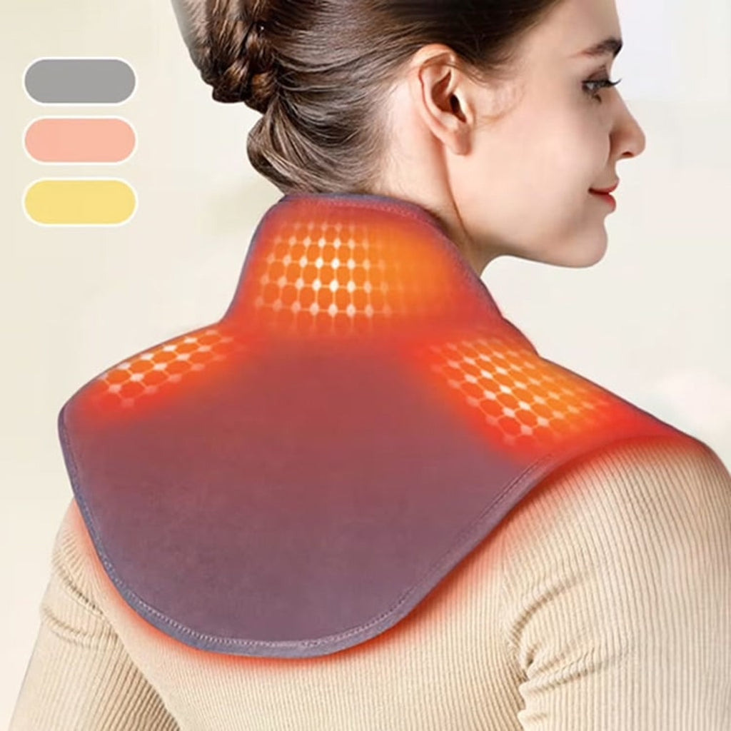 Electric Neck And Shoulder Heating Pad With Vibration Massage And Auto Shut-Off - Image 2