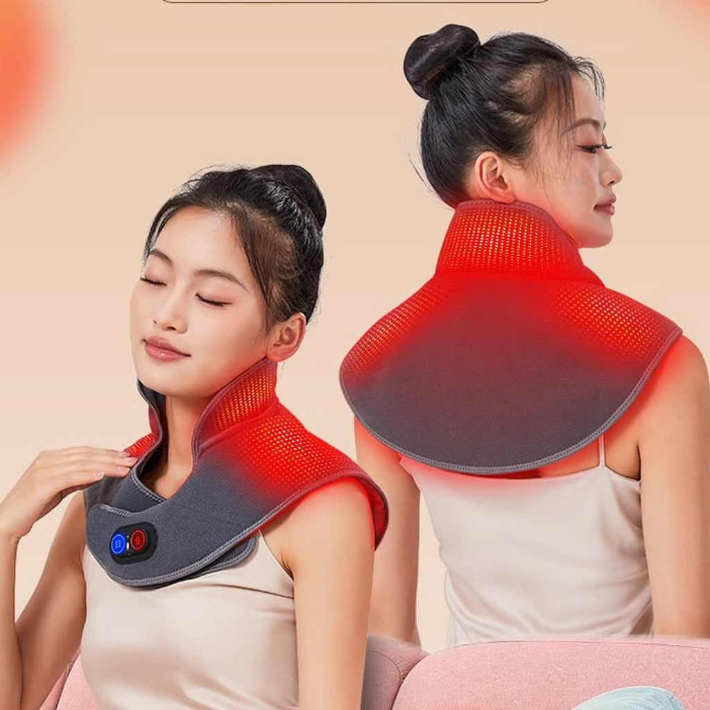 Electric Neck And Shoulder Heating Pad With Vibration Massage And Auto Shut-Off - Image 8