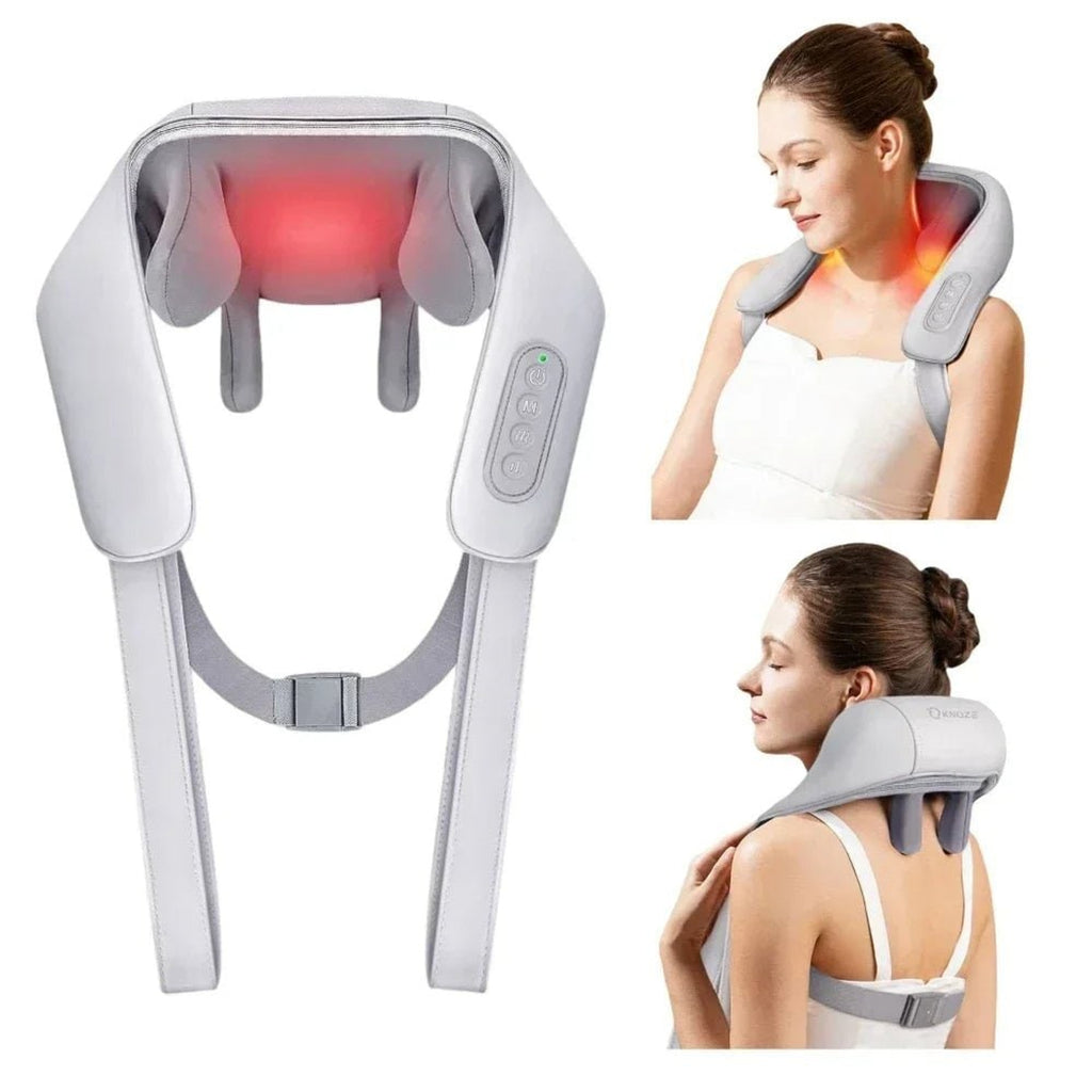 Electric Shiatsu Massager For Neck And Trapezius Relief With Heat And Vibration - Image 3