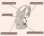 Ergonomic Baby Carrier With 4 Adjustable Positions Soft Cotton For 0–24 Months - Image 11