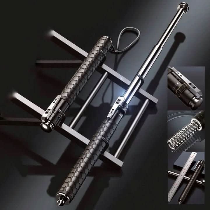 Expandable Baton With Spring-Loaded Telescopic Design And Glass Breaker For Personal Safety - Image 4
