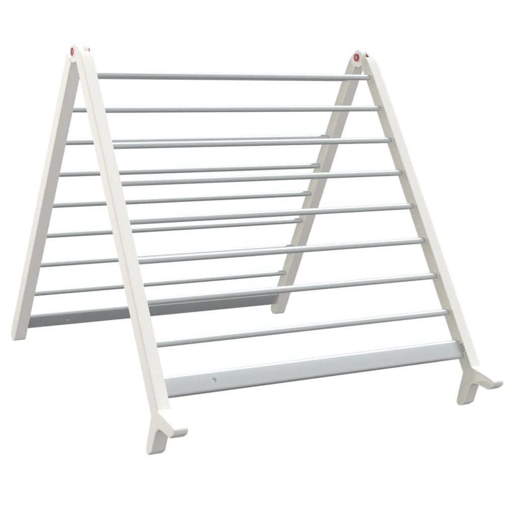 Extendable Clothes Airer For Bathtub Foldable A-frame Laundry Drying Rack With Sturdy Aluminum Frame That Saves Floor Space - Image 6