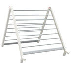 Extendable Clothes Airer For Bathtub Foldable A-frame Laundry Drying Rack With Sturdy Aluminum Frame That Saves Floor Space - Image 6