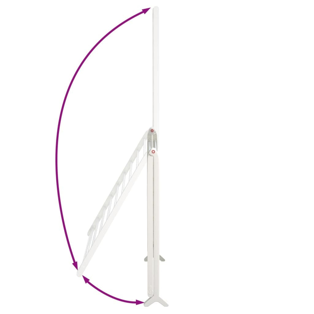 Extendable Clothes Airer For Bathtub Foldable A-frame Laundry Drying Rack With Sturdy Aluminum Frame That Saves Floor Space - Image 5