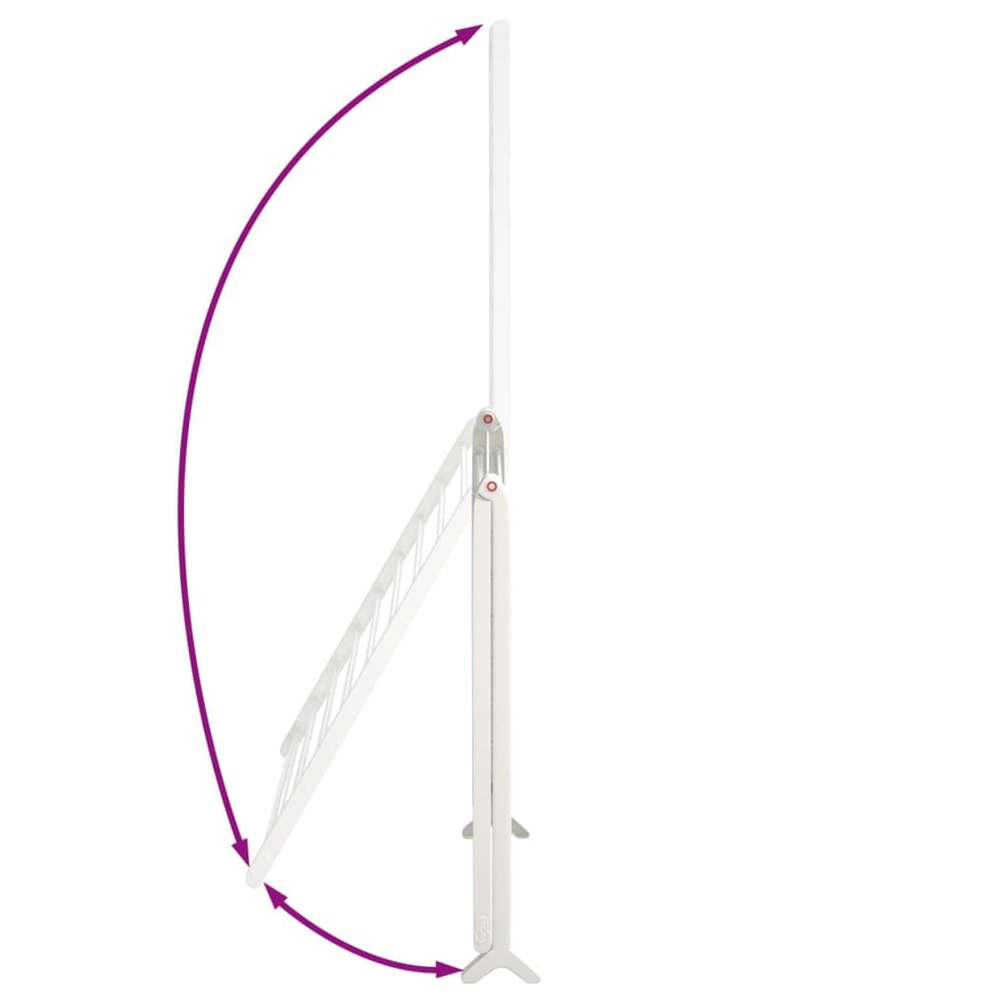 Extendable Clothes Airer For Bathtub Foldable A-frame Laundry Drying Rack With Sturdy Aluminum Frame That Saves Floor Space - Image 5