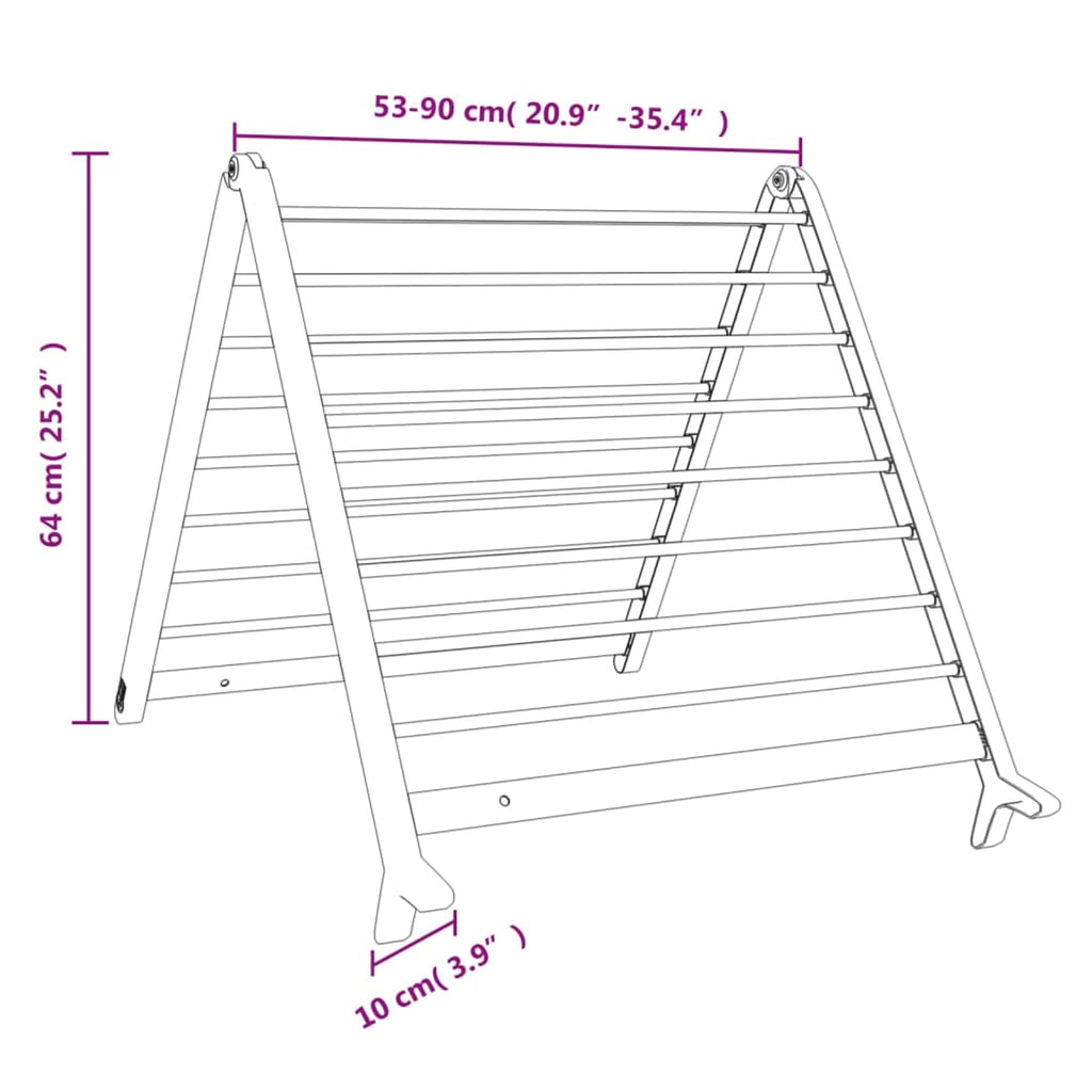 Extendable Clothes Airer For Bathtub Foldable A-frame Laundry Drying Rack With Sturdy Aluminum Frame That Saves Floor Space - Image 3