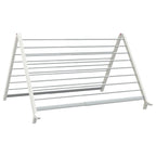 Extendable Clothes Airer For Bathtub Foldable A-frame Laundry Drying Rack With Sturdy Aluminum Frame That Saves Floor Space - Image 8