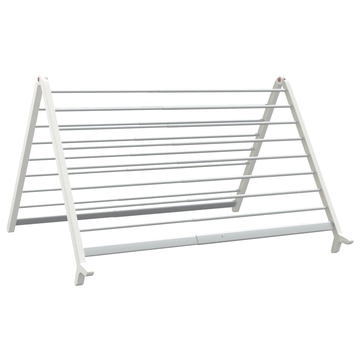Extendable Clothes Airer For Bathtub Foldable A-frame Laundry Drying Rack With Sturdy Aluminum Frame That Saves Floor Space - Image 8