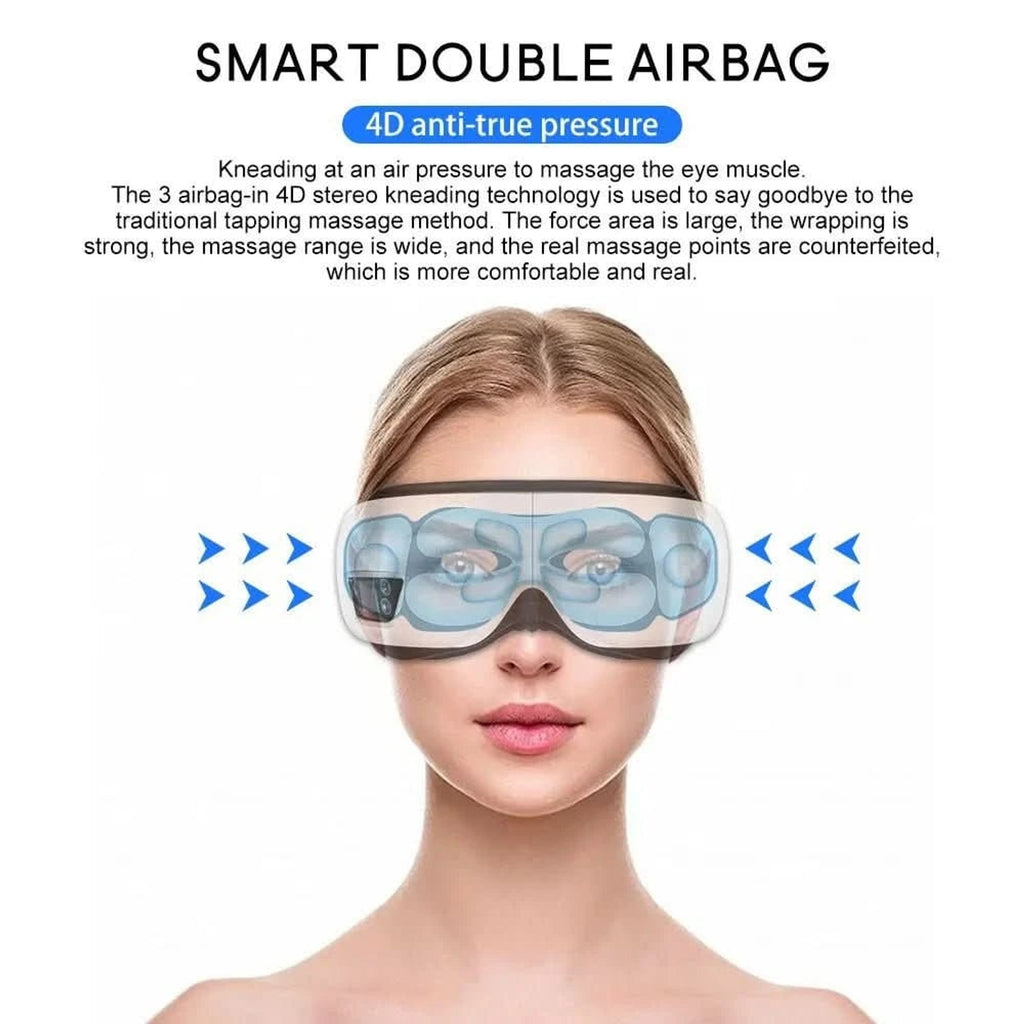 Eyeglow Smart Eye Massager With Heat Air Pressure & Bluetooth Music 180° Foldable Design - Image 3